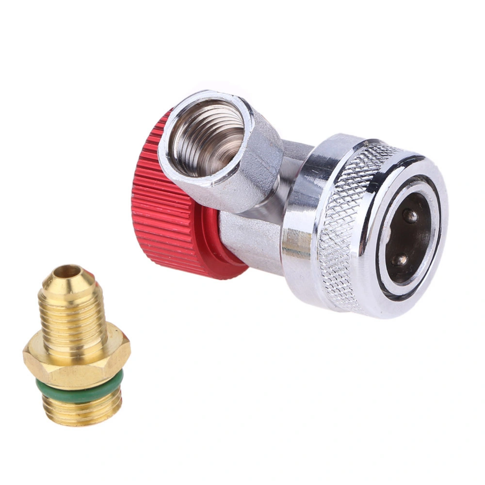 CNC Machined Custom Gas Injector Adjustable Low Connector Voltage Quick Release Hose Adapter Air Conditioning Mount Freon R134A Cylinder Adapter