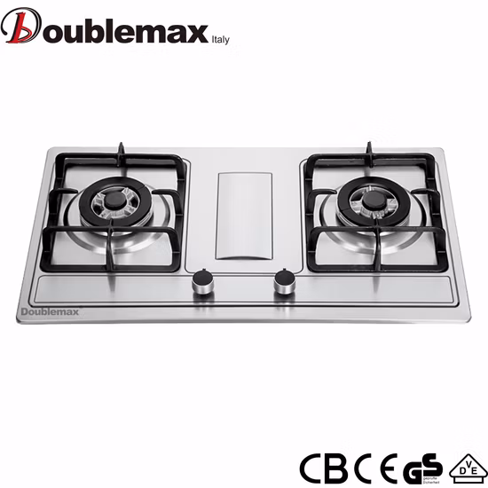 Хорошо известная рекомендуемая варочная панель из высококачественной газовой плиты из нержавеющей стали с 2 конфорками