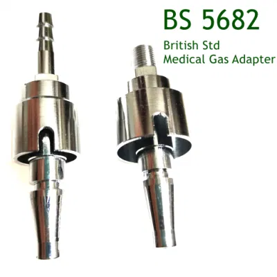 Адаптер медицинского газа BS 5682 Британского стандарта